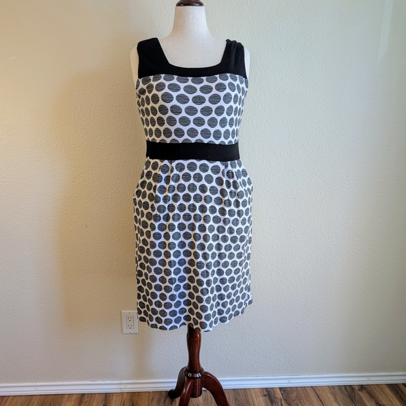 Fair Indigo Black & White Polka Dot Dress | EUC | LG - Picture 1 of 6